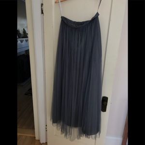 SIZE 12 BHLDN LOUISE TULLE SKIRT HYDRANGEA